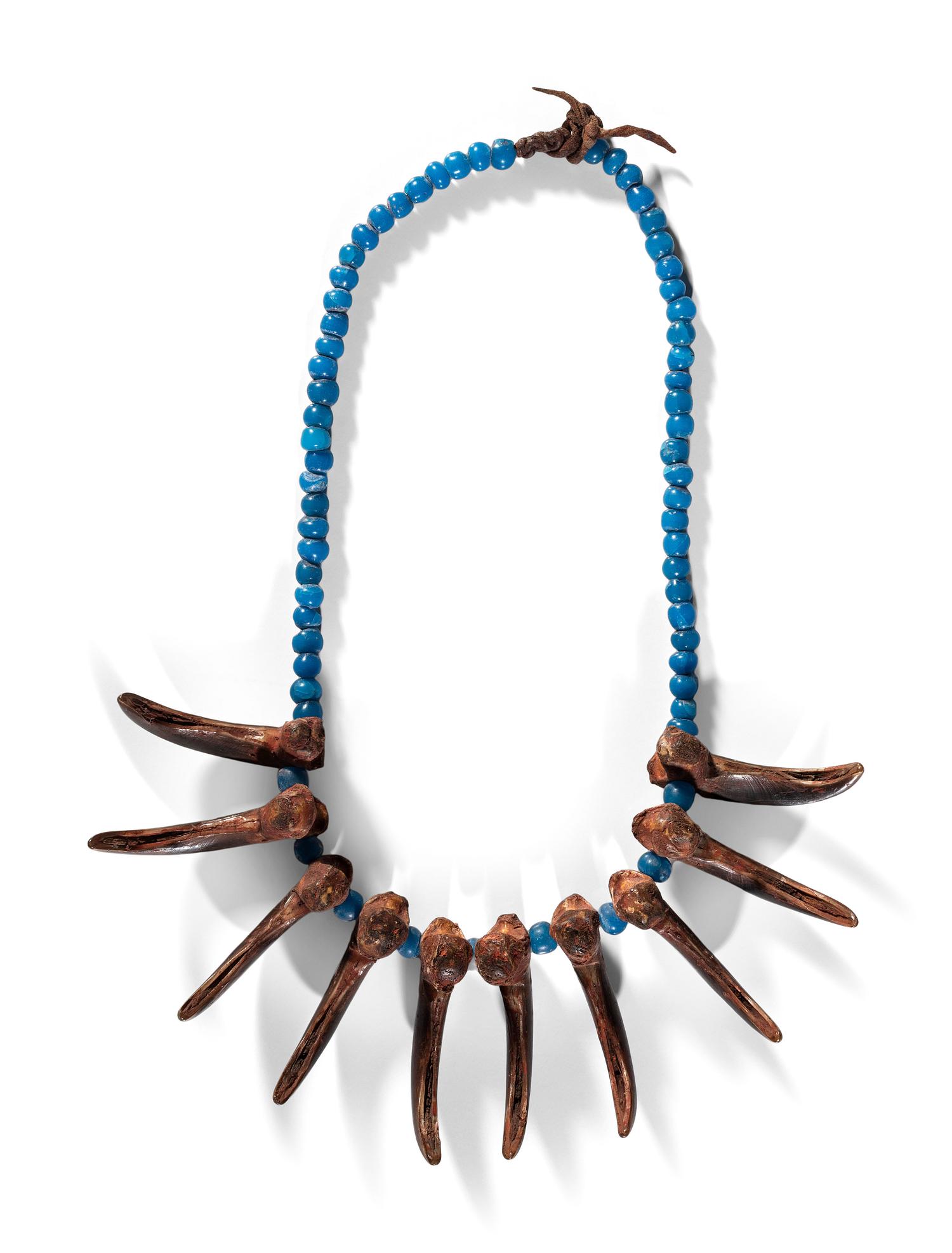 Plains Grizzly Claw Necklace, with "Padre" Beads