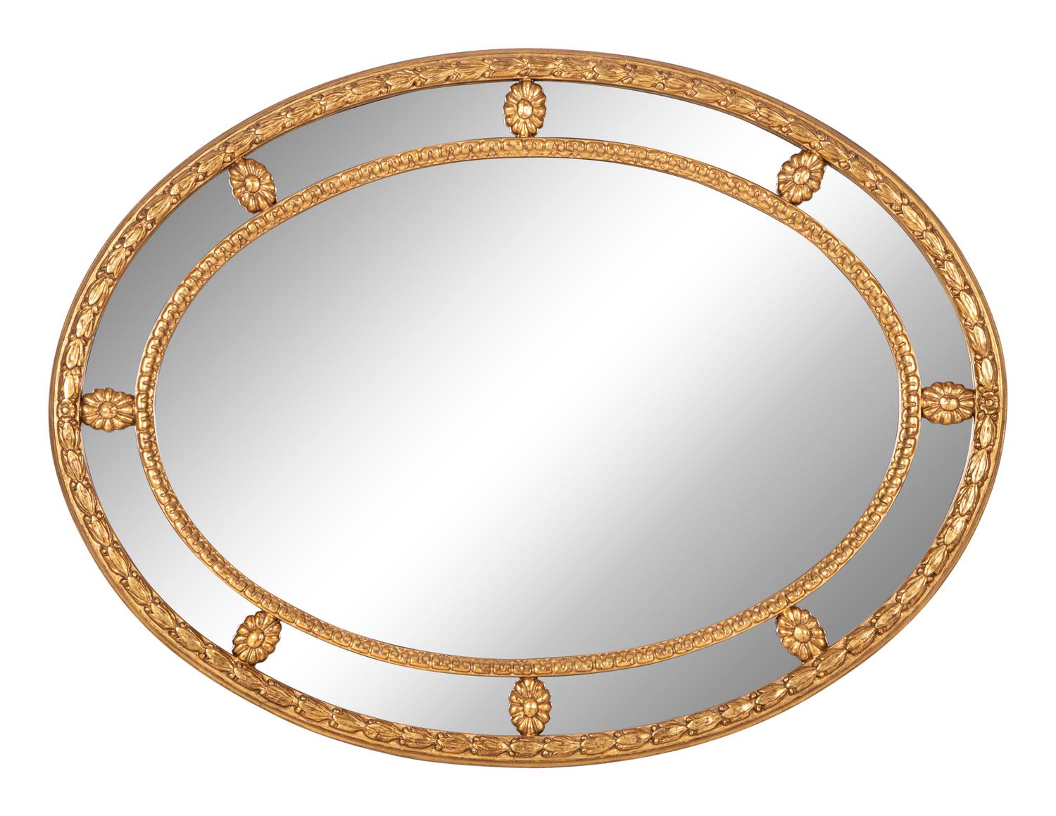 A Giltwood Oval Mirror [RETURNED TO OWNER]