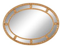 A Giltwood Oval Mirror [RETURNED TO OWNER]