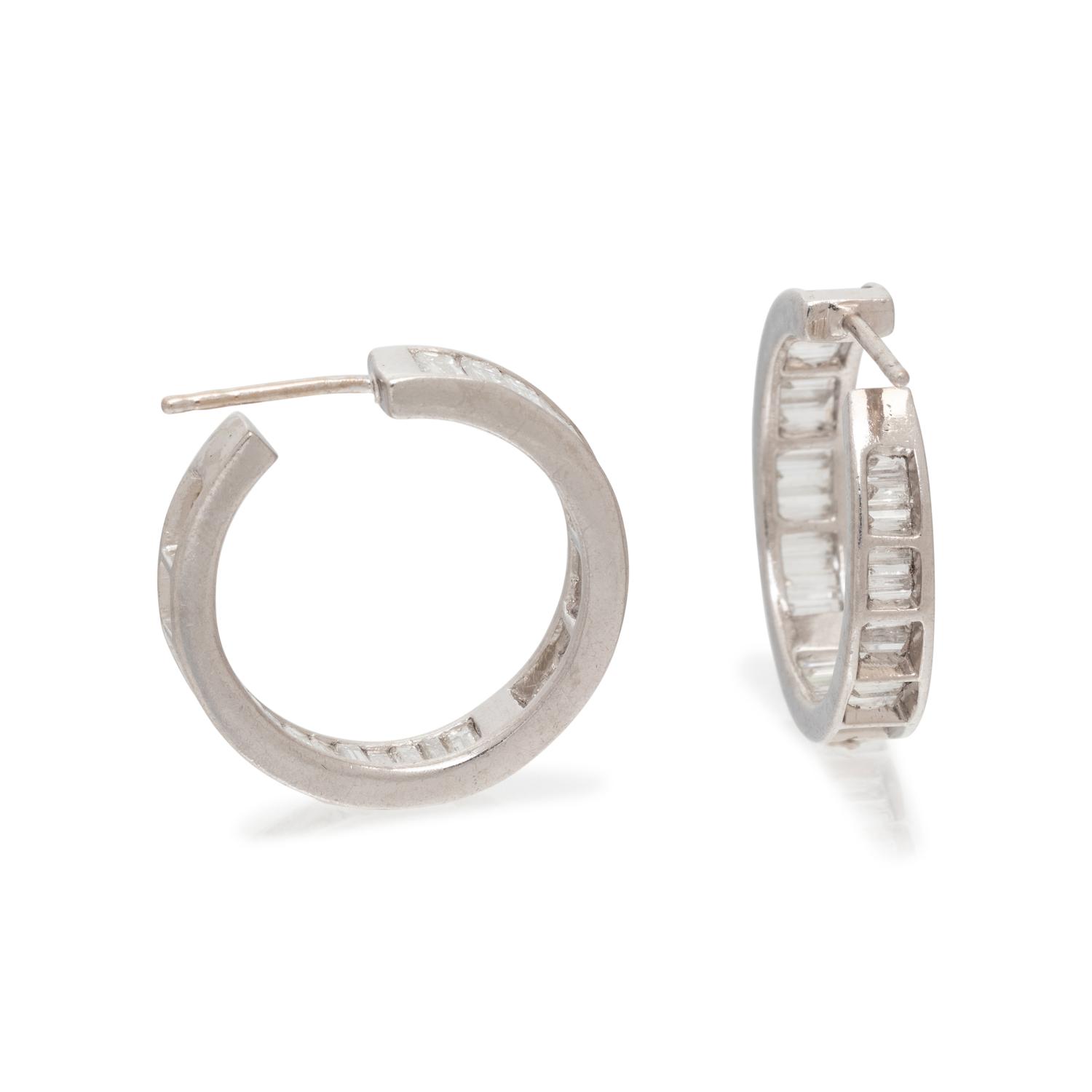 DIAMOND HOOP EARRINGS