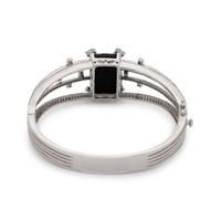 ONYX AND DIAMOND BANGLE BRACELET