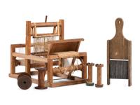 A Miniature Loom and Wooden Tools