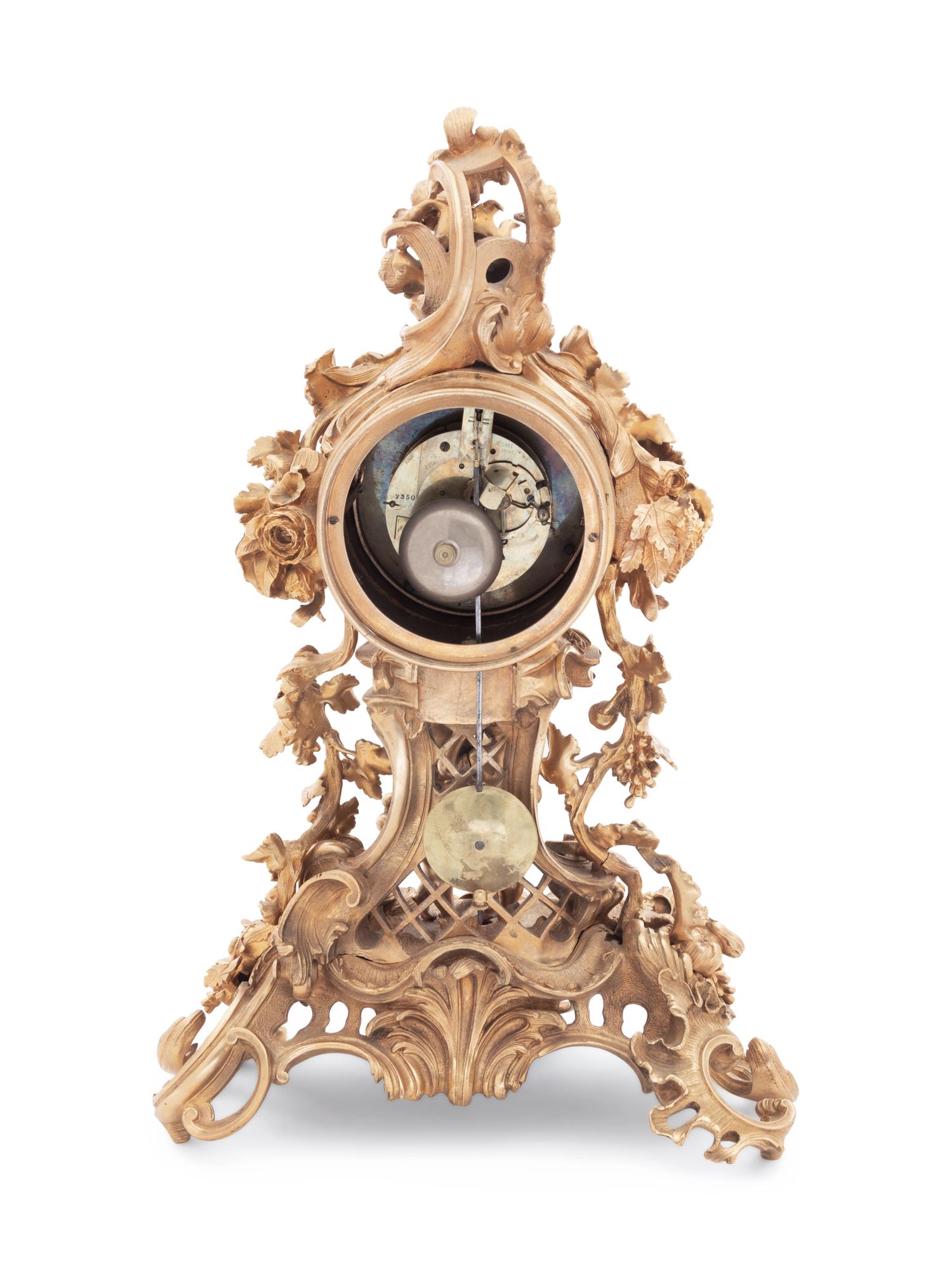 A French Gilt Bronze Mantel Clock