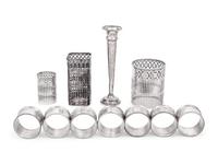 Eleven American Silver Table Articles