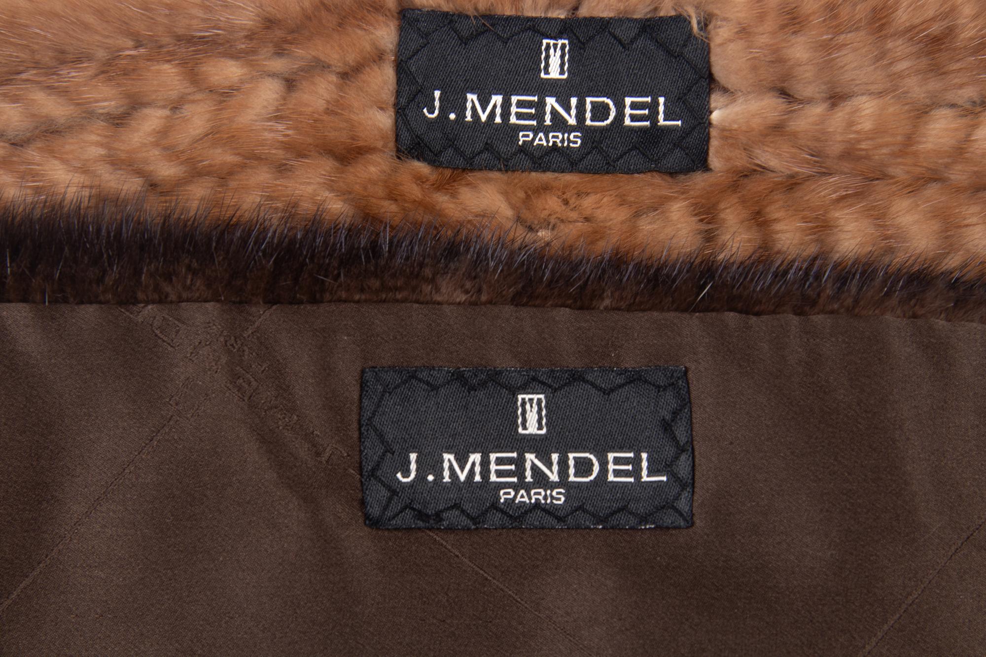 Two J. Mendel Mink Fur Scarves