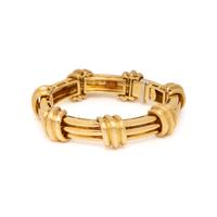 HENRY DUNAY, YELLOW GOLD BRACELET