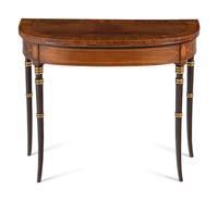 A Regency Parcel Gilt Mahogany Game Table