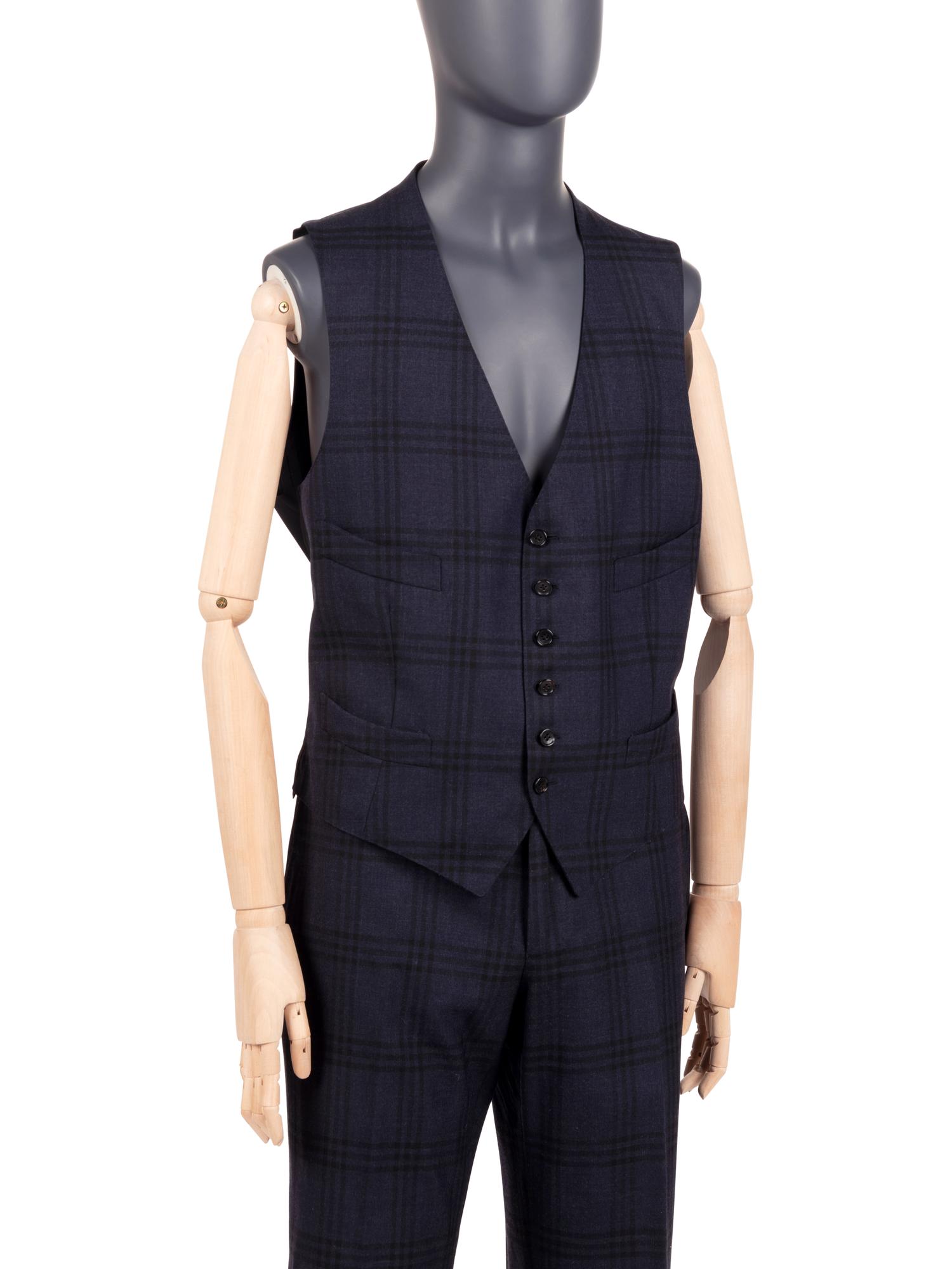 Two Tom Ford Men's Plaid Suits: One Two-Piece, One Three-Piece, 2000s