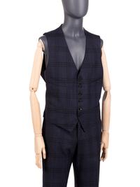Two Tom Ford Men's Plaid Suits: One Two-Piece, One Three-Piece, 2000s