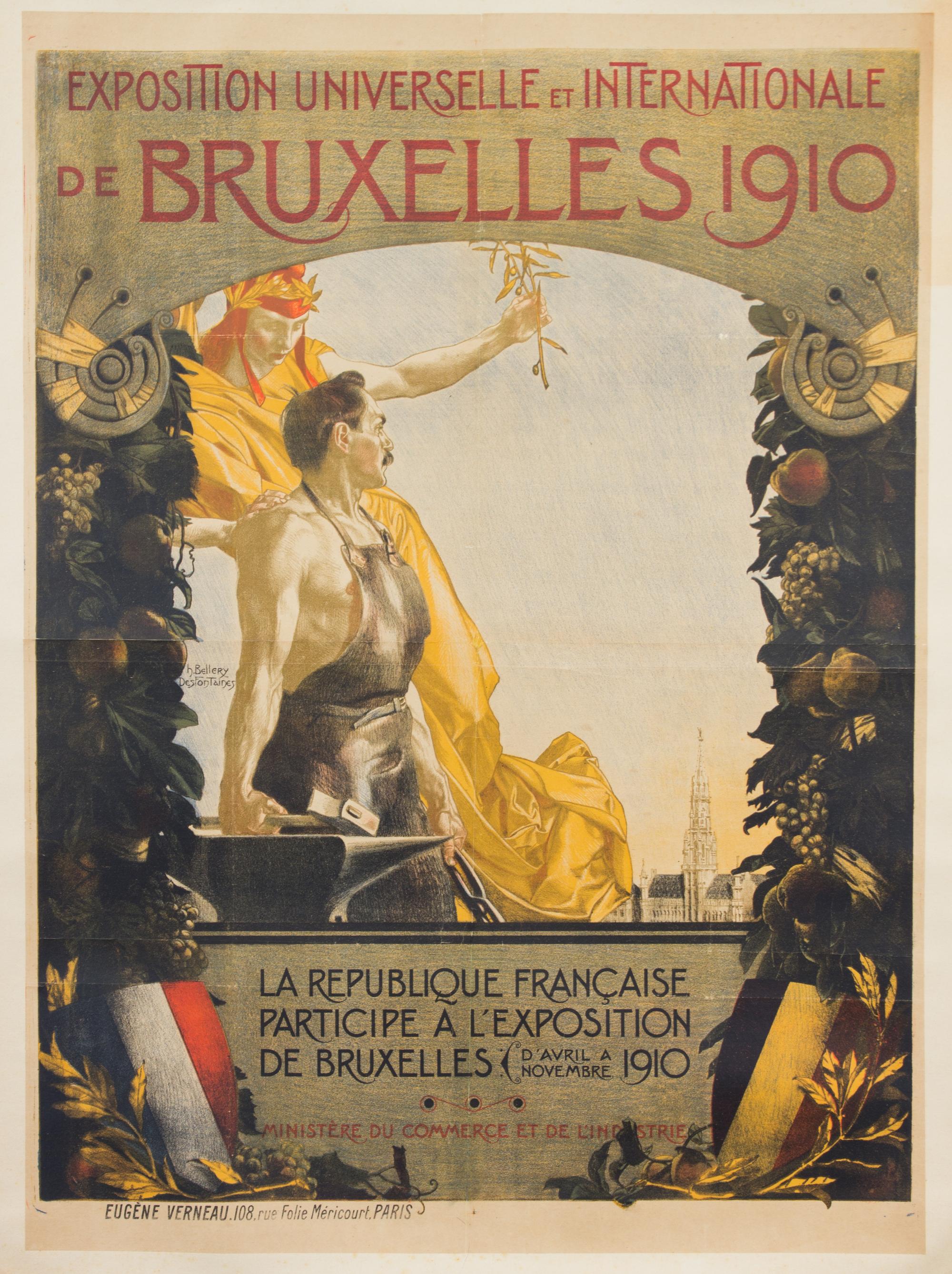Three Art-Nouveau Posters Largest: 52 x 35 inches. — LATE 19TH CENTURY/EARLY 20TH CENTURY