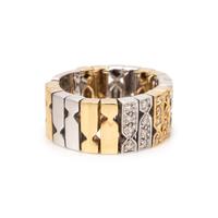 BICOLOR GOLD AND DIAMOND RING
