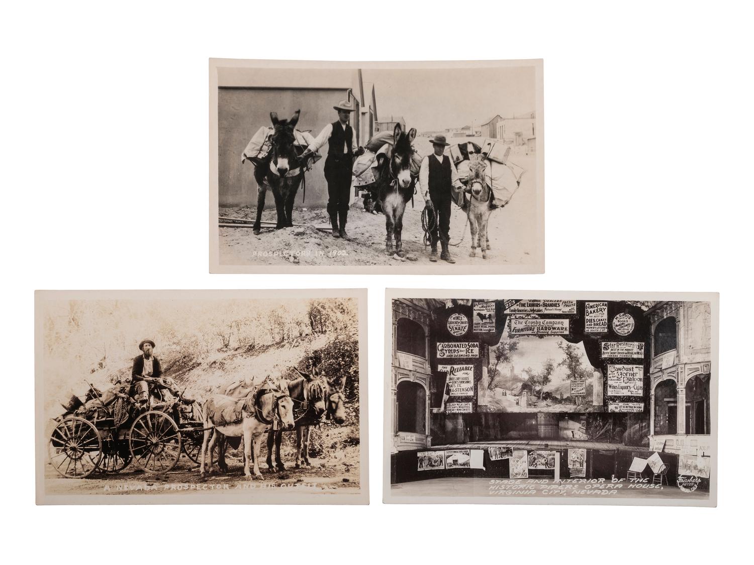 [WESTERN AMERICANA]. A group of approx. 60 RPPCs and photographs from Nevada.