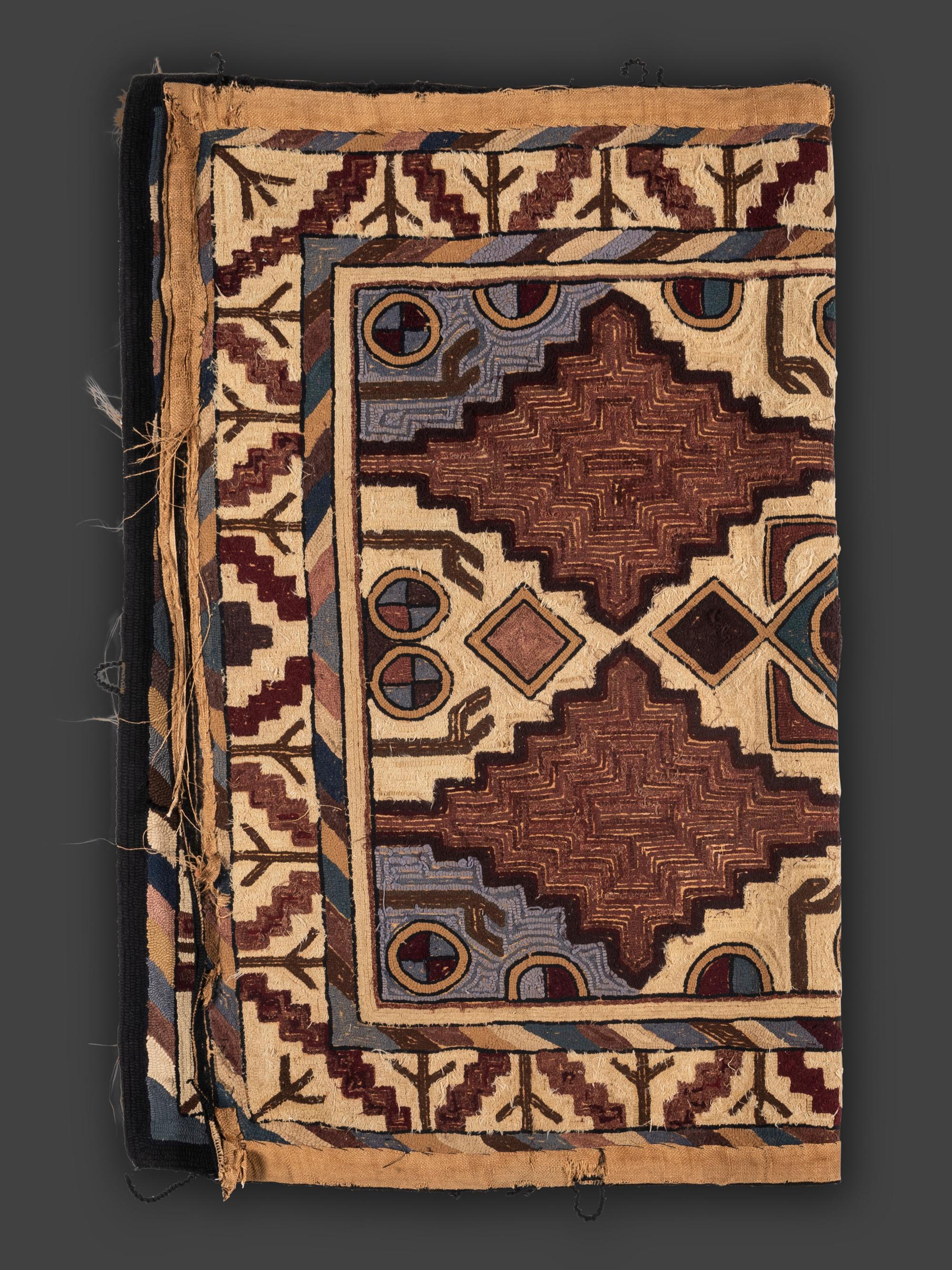 A Kazak-Inspired Hooked Rug