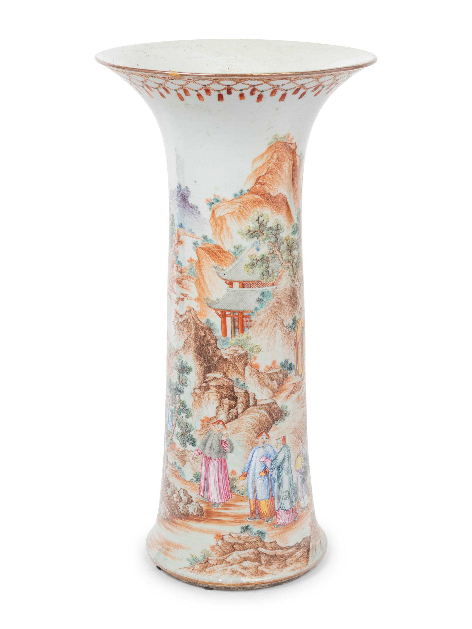 A Chinese Export Porcelain Vase