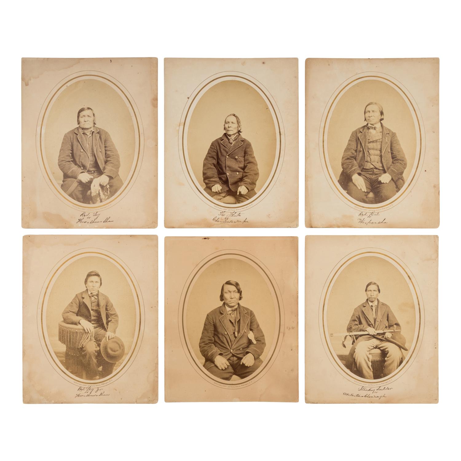 Identified Dakota Leaders, Washington, DC, ca 1867-1868