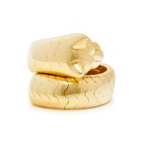 CARTIER, YELLOW GOLD, EMERALD AND ONYX 'PANTHERE' RING