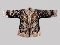 Two Sets of Embroidered Silk Wedding Gowns