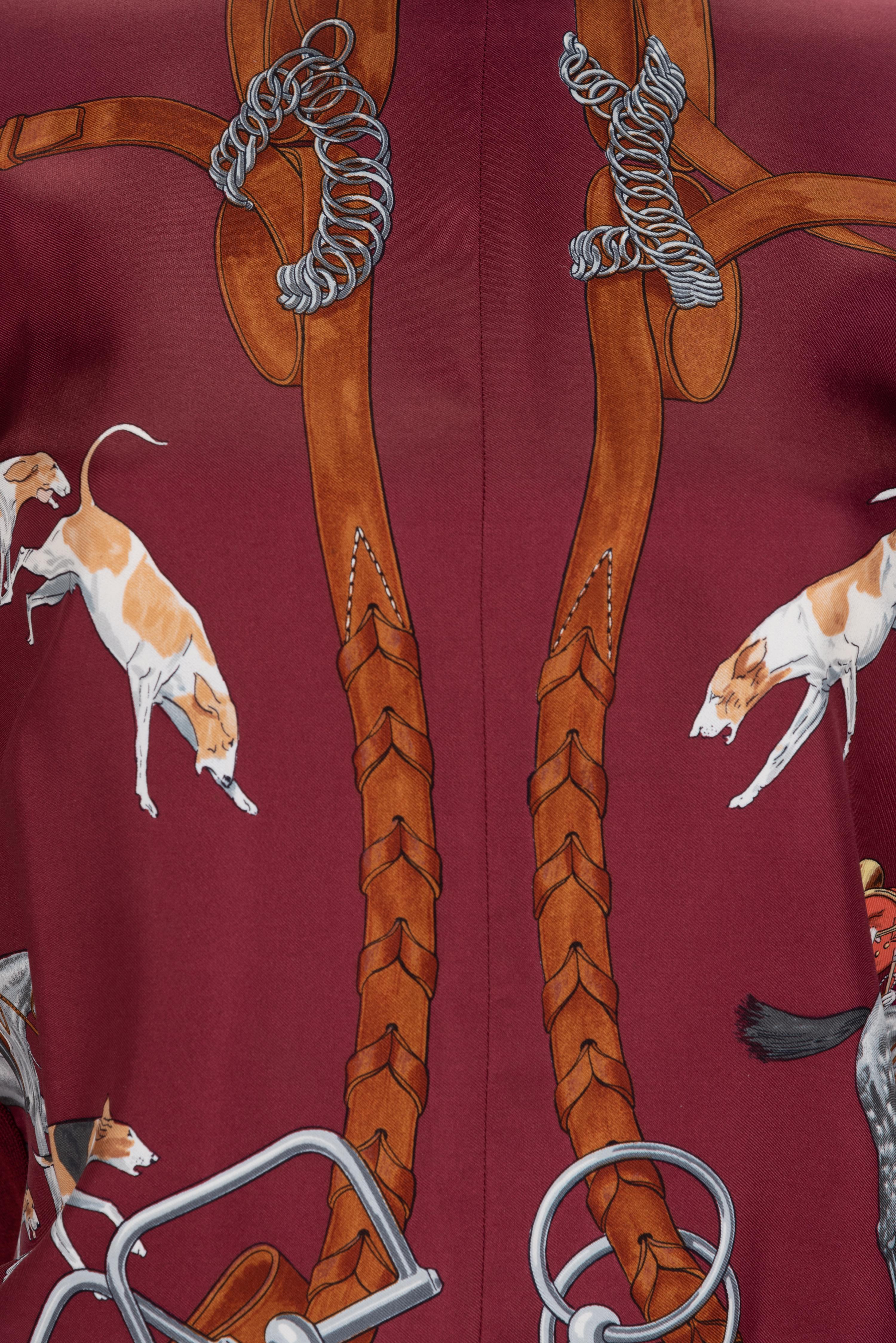 Three Hermès Pieces: Two Tops and One Skirt