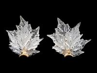 A Pair of Lalique Champs-Elysees Sconces — 20TH CENTURY