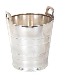 An English Sivler Plate Ice Bucket Height 9 inches.