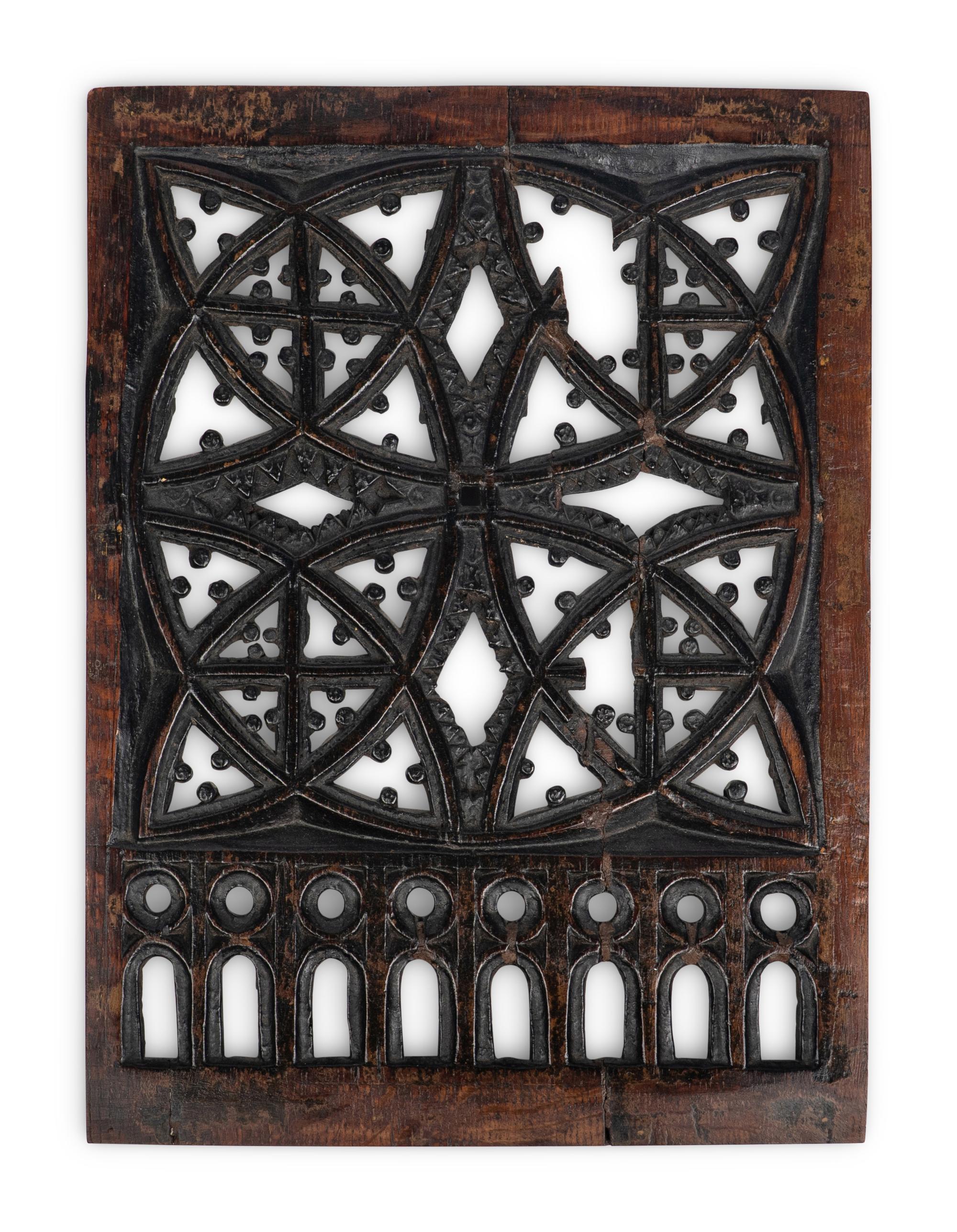 A Gothic Pierce Carved Architectural Fragment