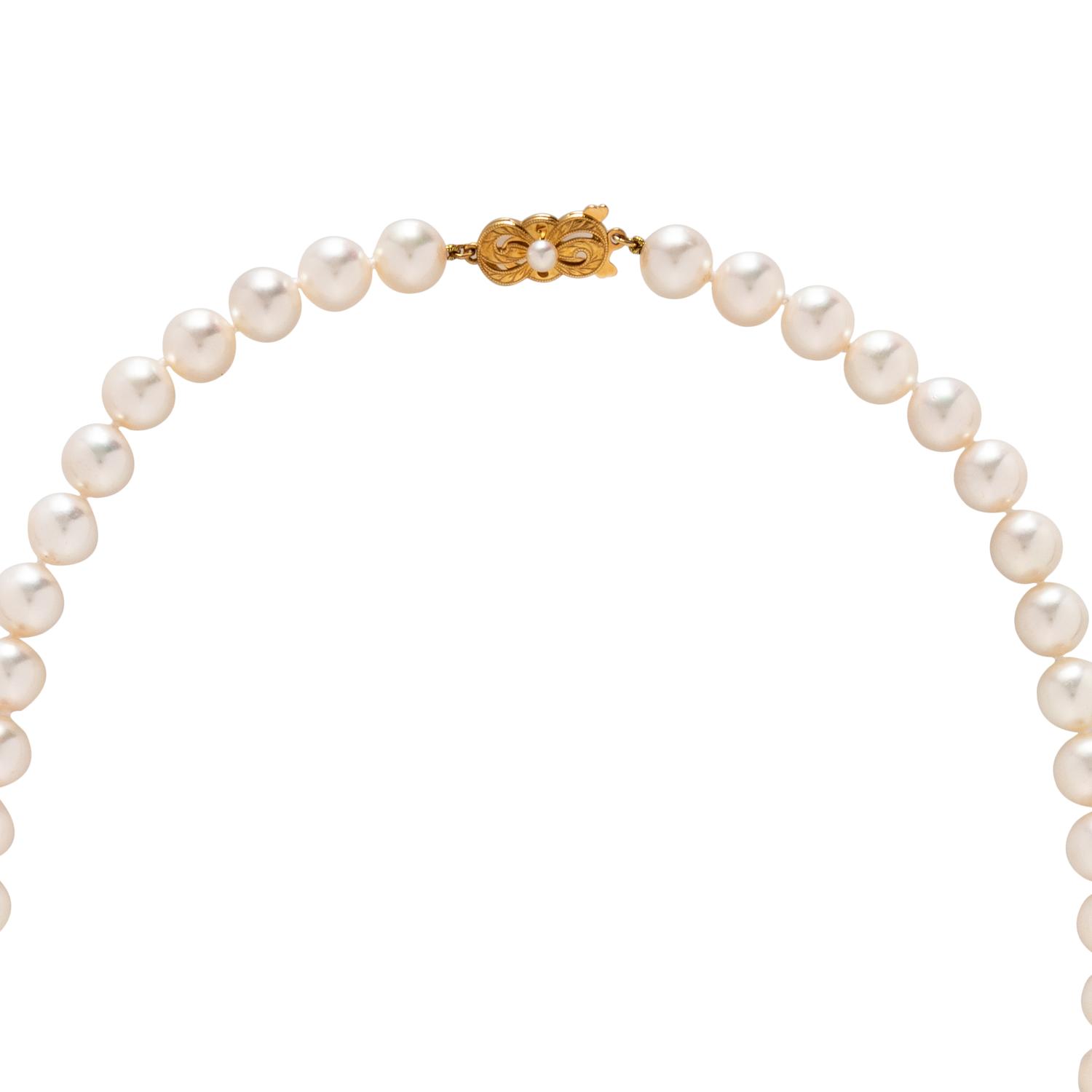 MIKIMOTO, CULTURED PEARL NECKLACE