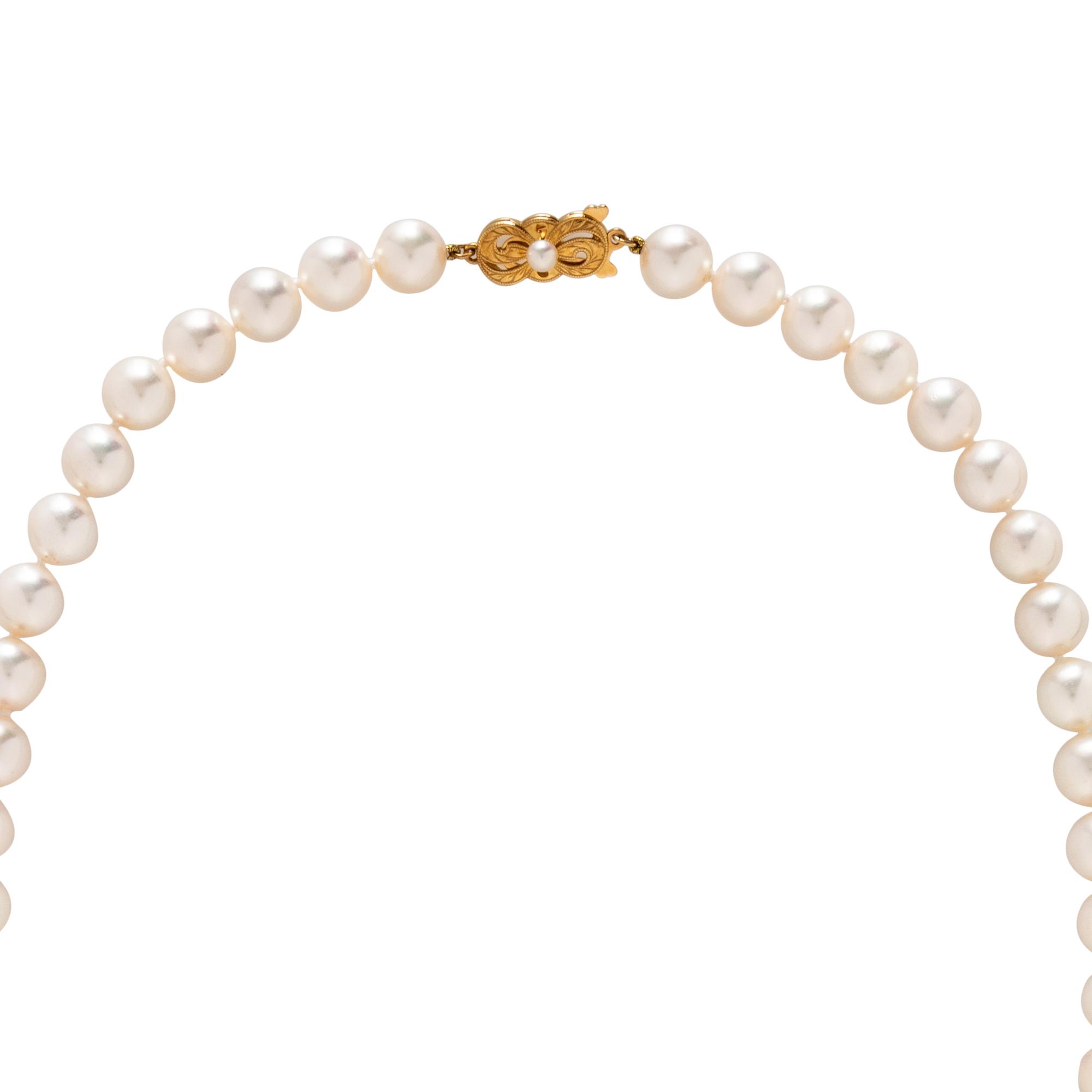 MIKIMOTO, CULTURED PEARL NECKLACE