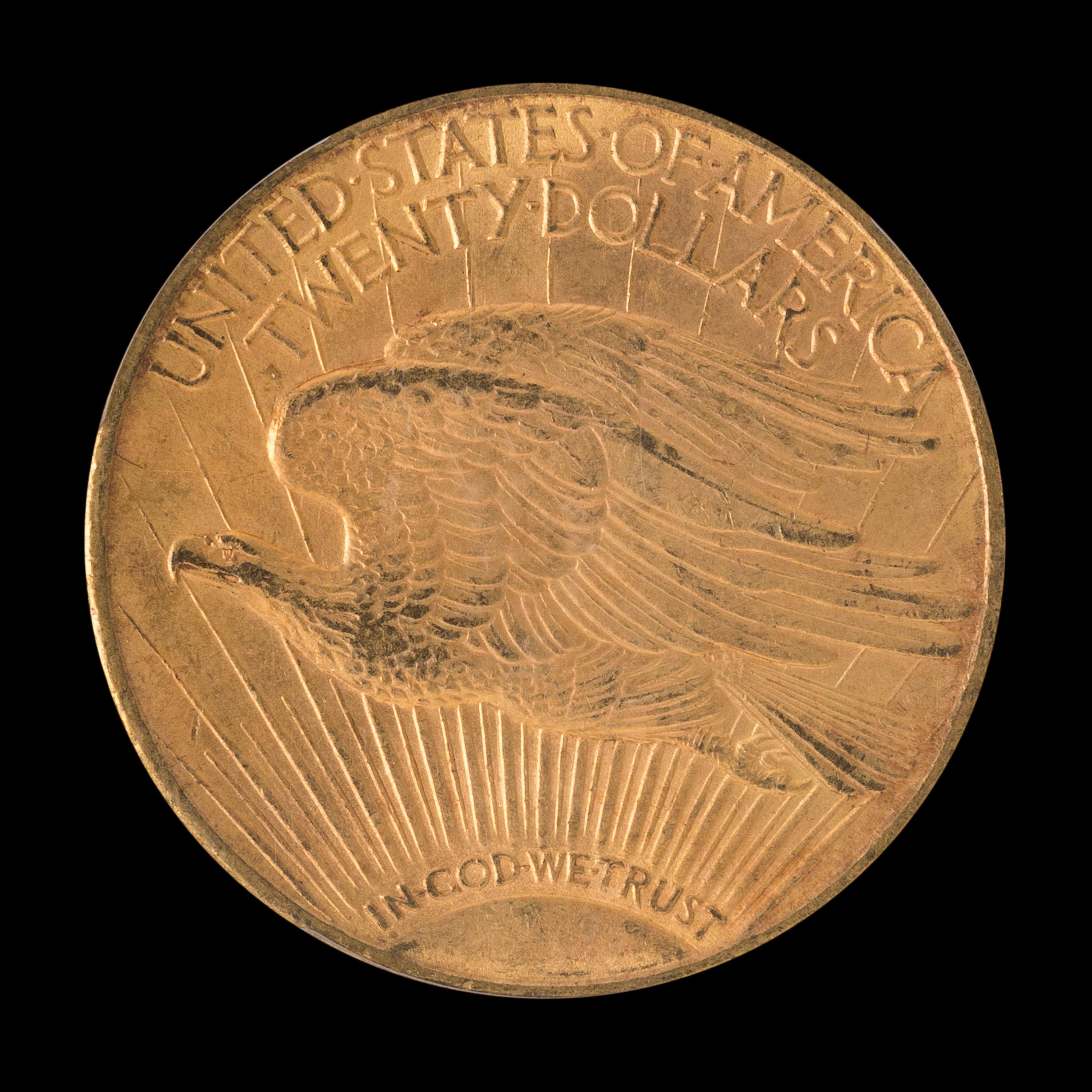 A United States 1909-D St. Gaudens $20 Gold Coin