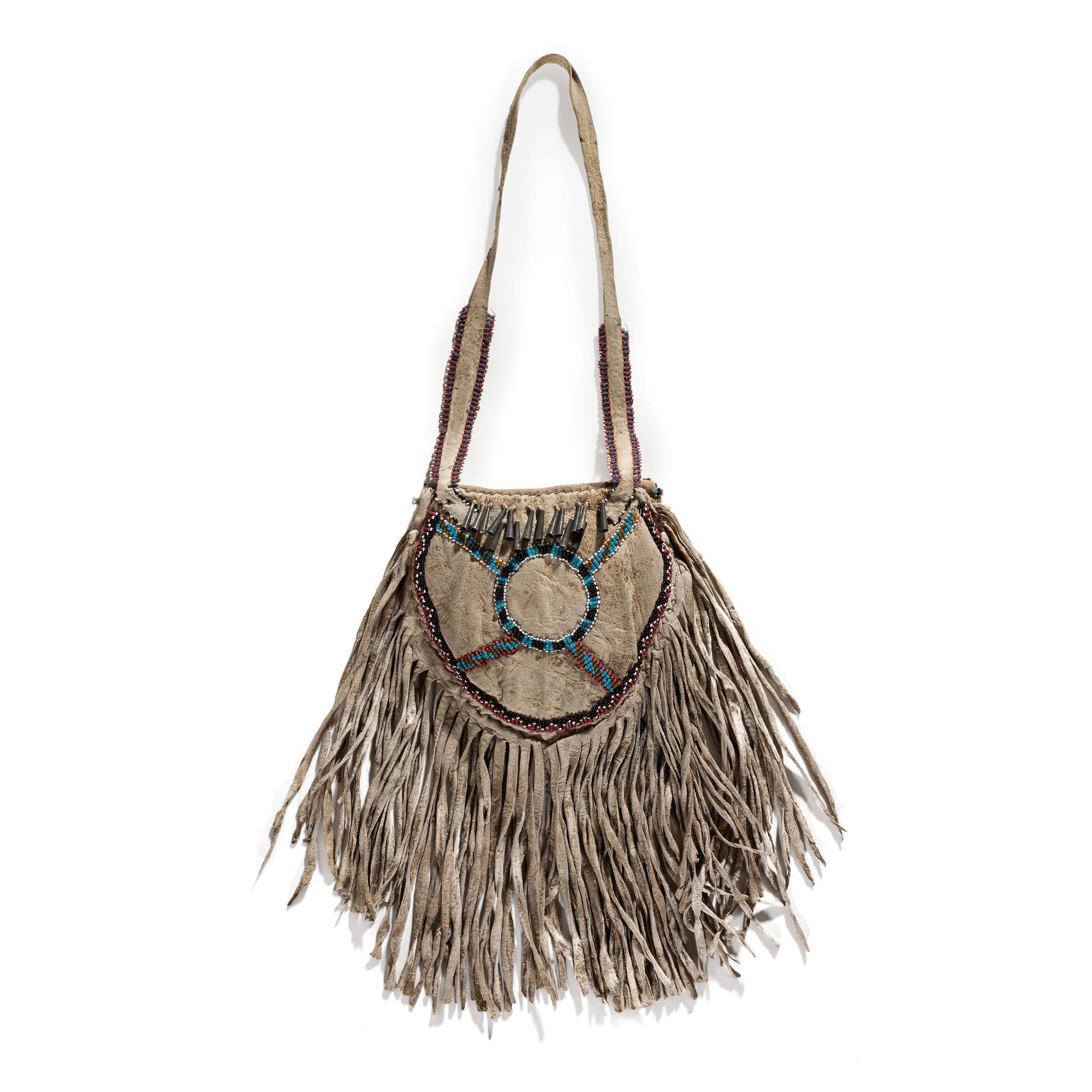 Apache Beaded Hide Shot Pouch