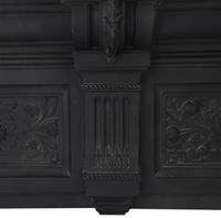 A Cast Iron Peace and Plenty Fireplace Mantel 64.5" W W x 9" D x 58.5" H — England, Circa 1880