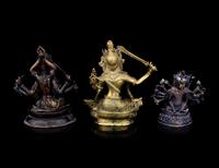 Three Sino-Tibetan Bronze Figures
