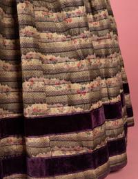 Silk Ikat Print Dress, 1850s