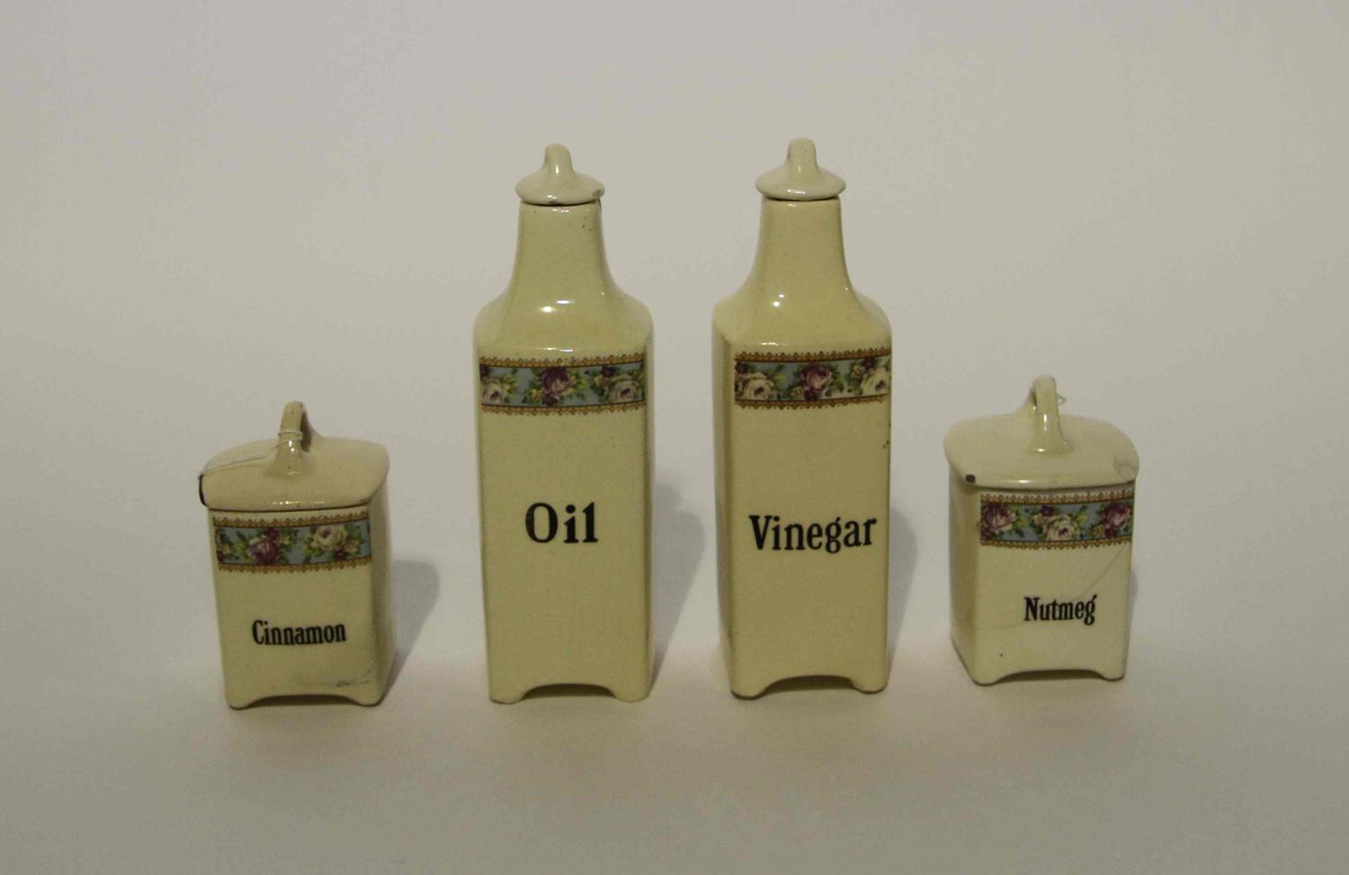 A Group of Haeger Pottery Table Articles Height of tallest 9 1/4 inches.