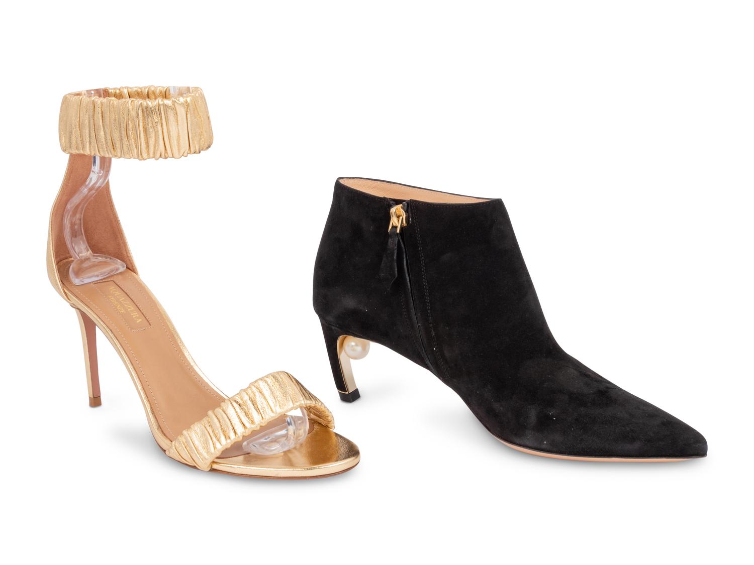 Two Pairs of Designer Shoes: One Acquazzura & One Nicolas Kirkwood, 2015-20s