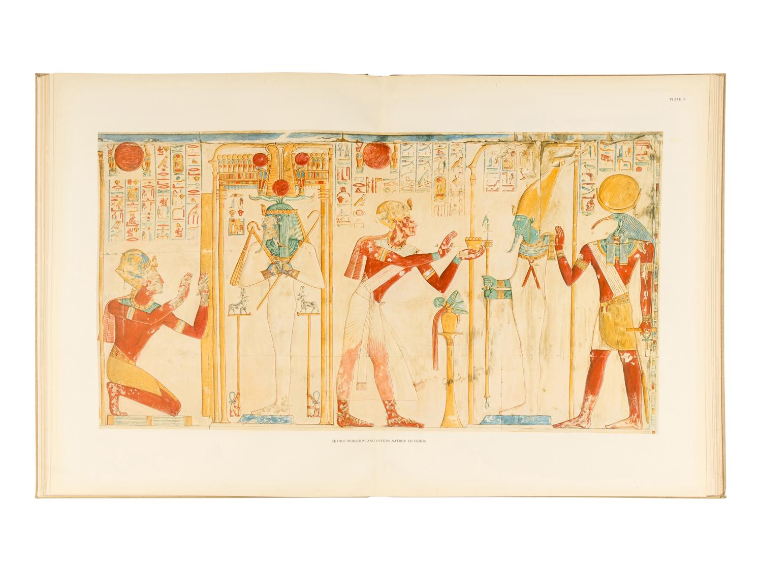 GARDINER, Alan H. (1879-1963), editor. The Temple of King Sethos I at Abydos . London & Chicago: The Egypt Exploration Society and The University of Chicago Press, 1933-1958.