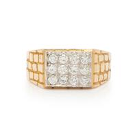 BICOLOR GOLD AND DIAMOND RING