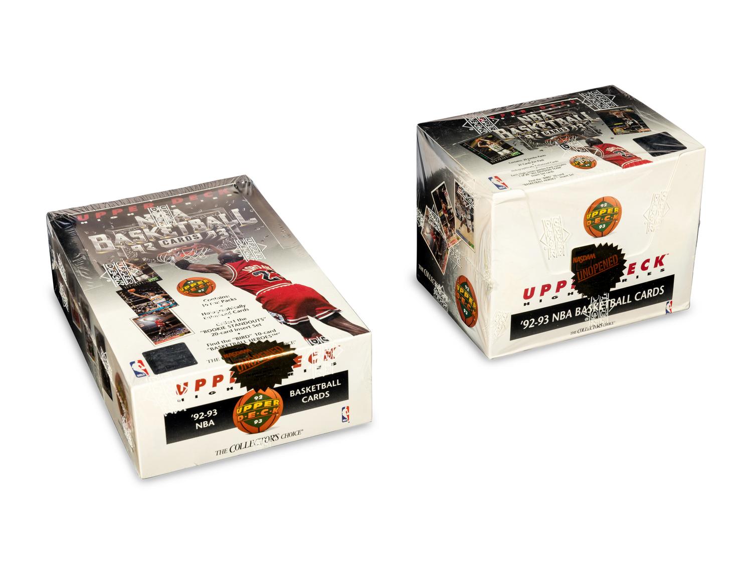 A Group of 1992-93 Unopened Upper Deck High Series Basketball Boxes (Possible Shaquille O'Neal Rookie Cards)