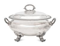 An English Silver-Plate Covered Tureen