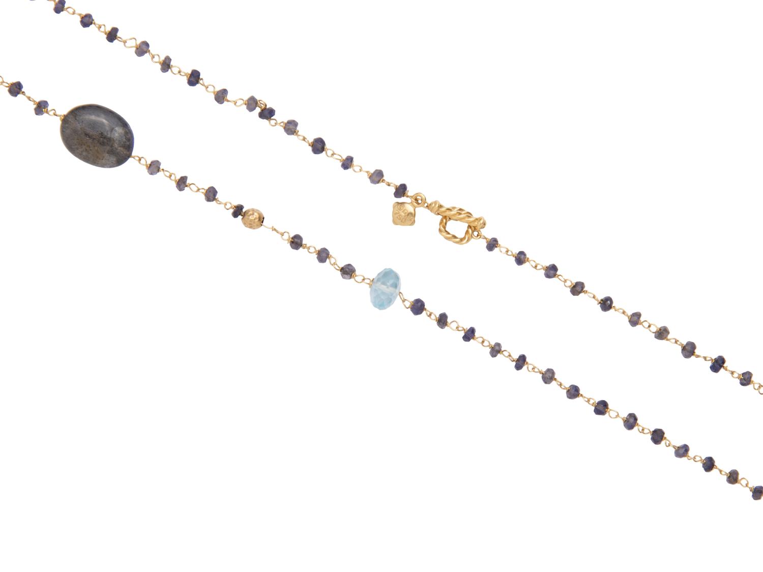 DAVID YURMAN, MULTIGEM 'POTPOURRI' LONGCHAIN NECKLACE