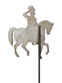 A Cut Sheet Iron George Washington Weathervane