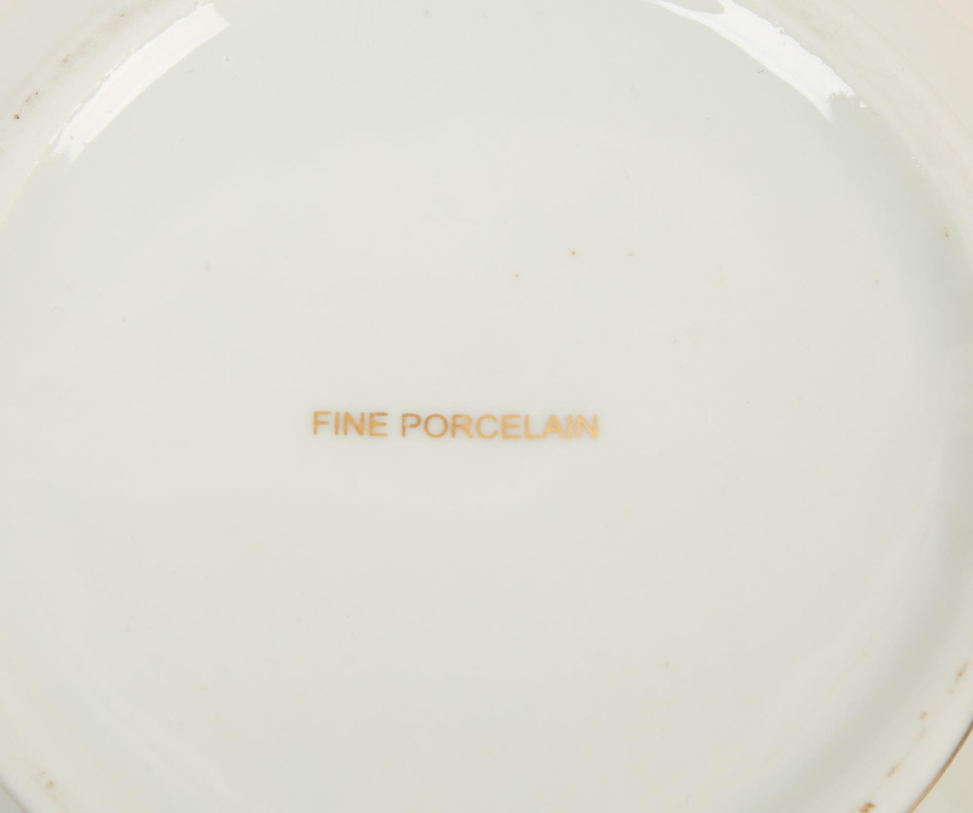 A Continental Porcelain Tea Set — LATE 20TH CENTURY