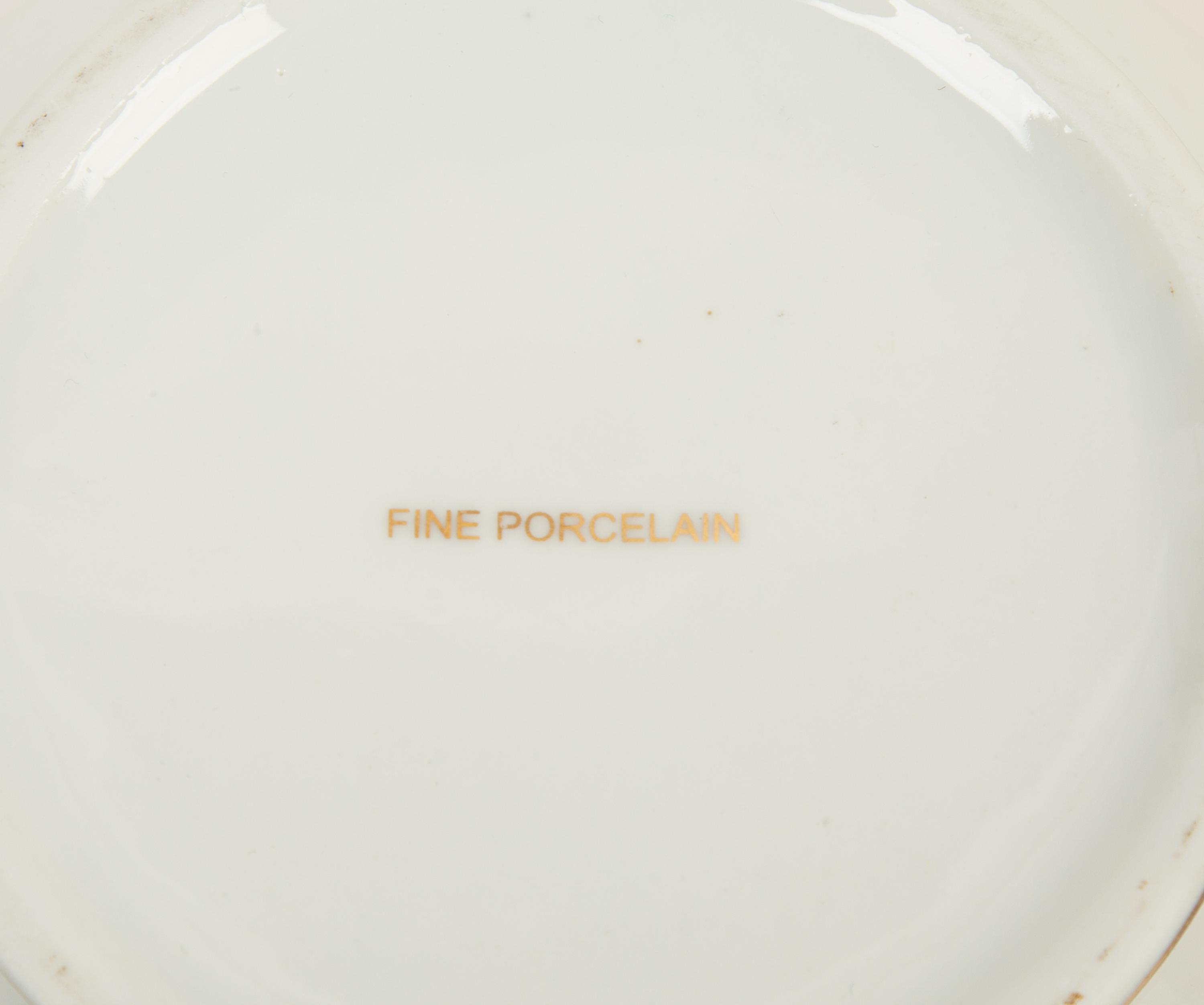 A Continental Porcelain Tea Set — LATE 20TH CENTURY