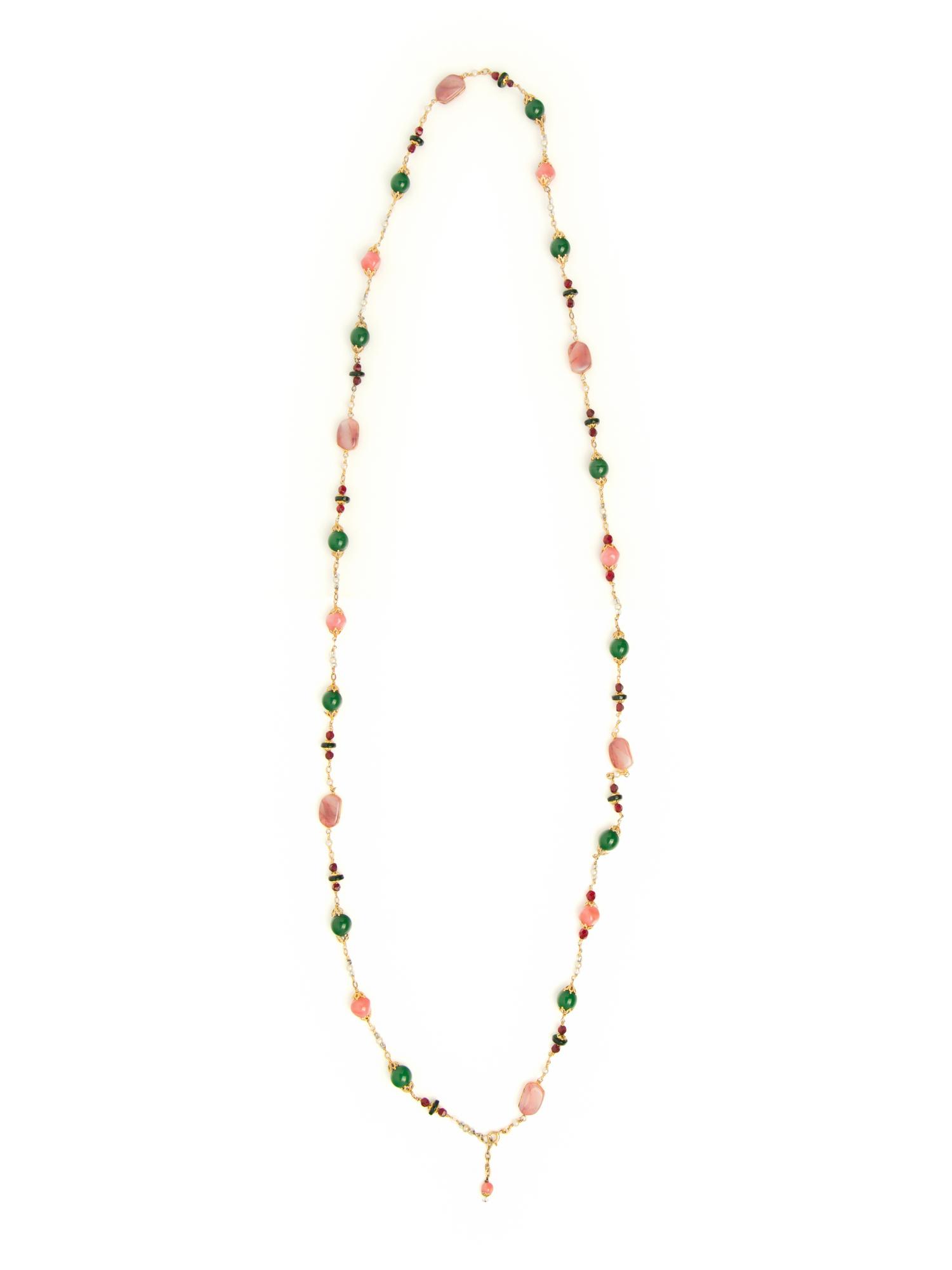 Couture Sautoir Necklace Attributed to Chanel by Robert Goossens, 1954-74