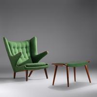 'Papa Bear' Lounge Chair and Ottoman, model AP-19 A. P. Stolen, Denmark