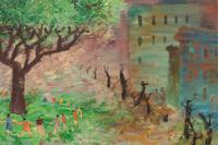 Untitled (Children Playing in Cityscape)