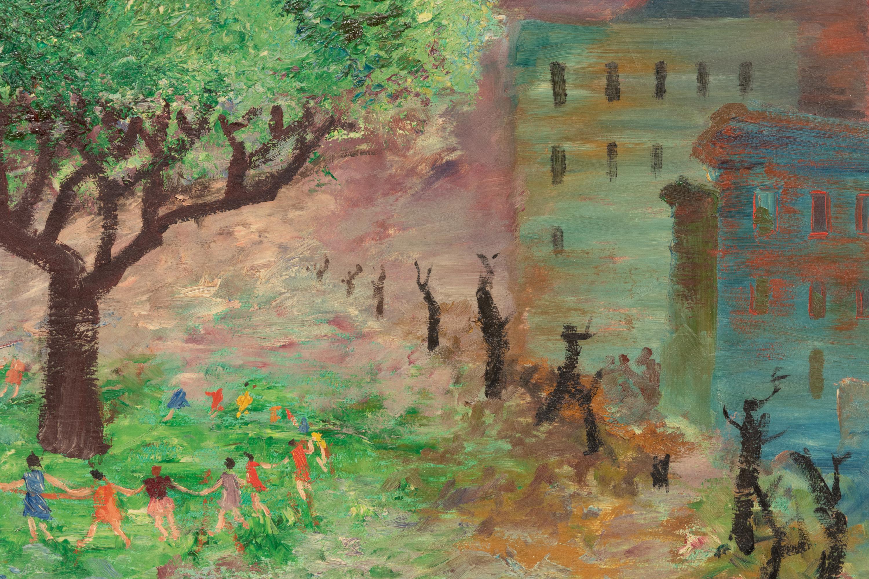 Untitled (Children Playing in Cityscape)