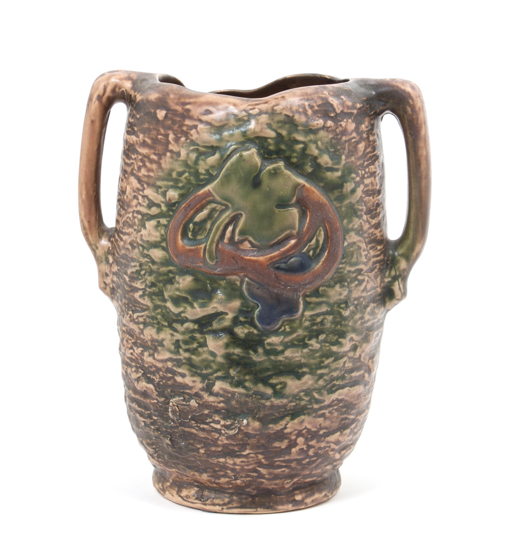 A Roseville Imperial I Handled Vase Height 10 inches. — EARLY 20TH CENTURY