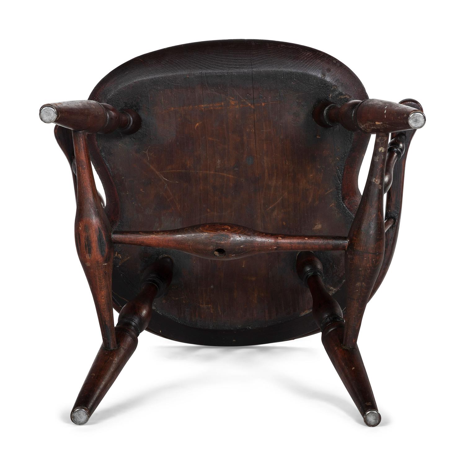 A Low-Back Compass-Seat Windsor Armchair
