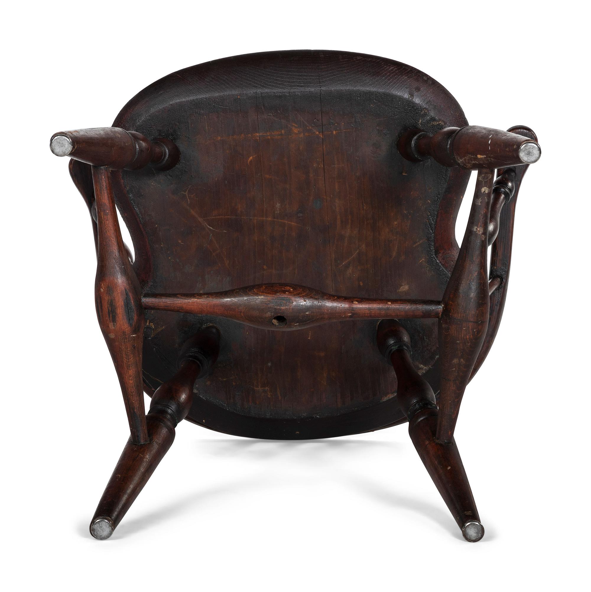 A Low-Back Compass-Seat Windsor Armchair