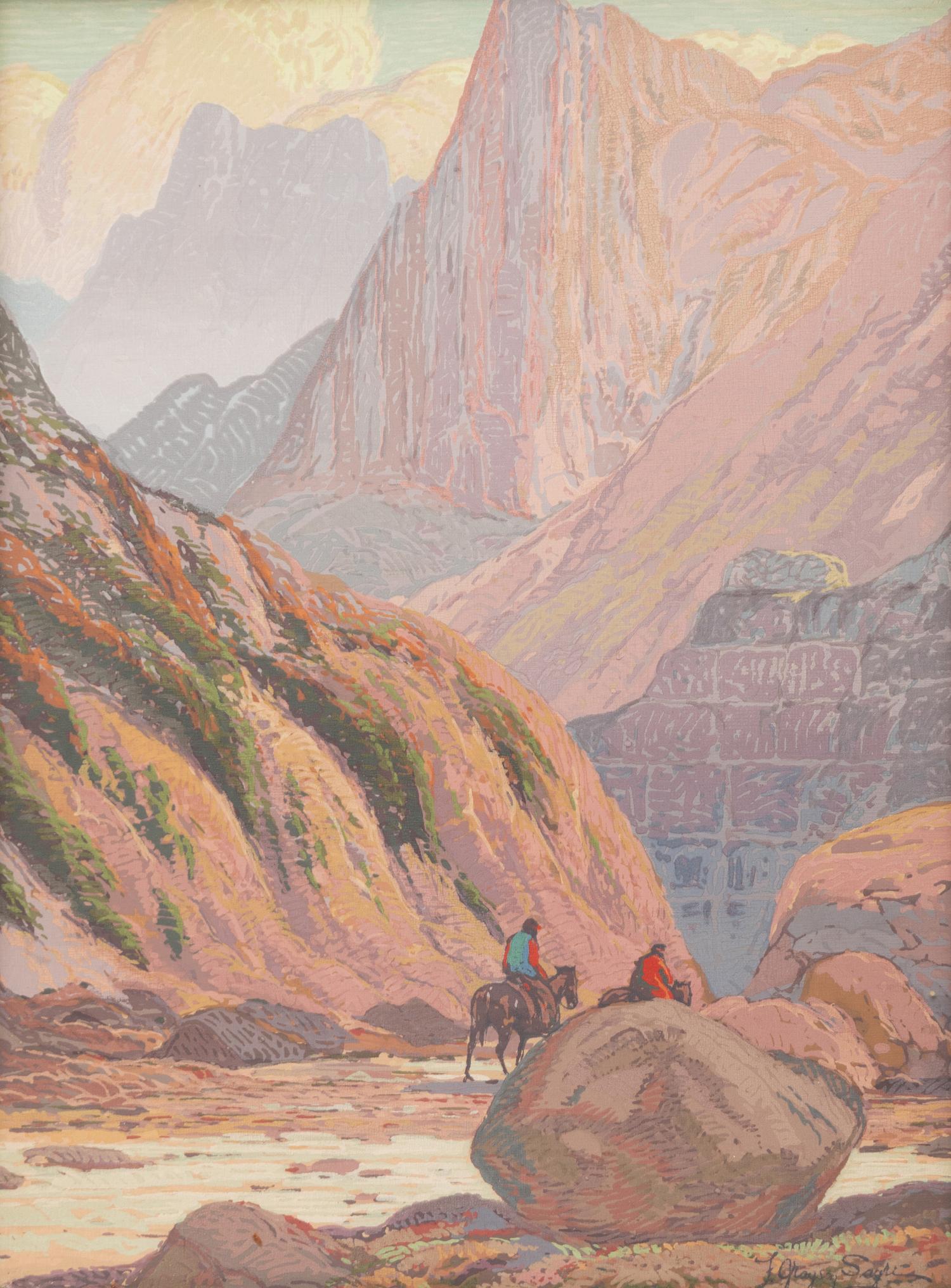 Two Works: The Canyon Gateway and Indians on the Cocopah Pass